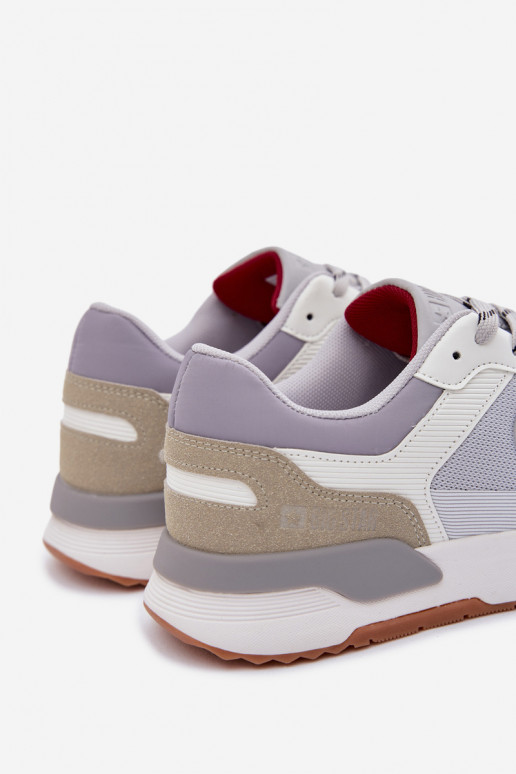 Tenisky model obuvi pre mužov s platformou Big Star TT174032 biely-Modrá