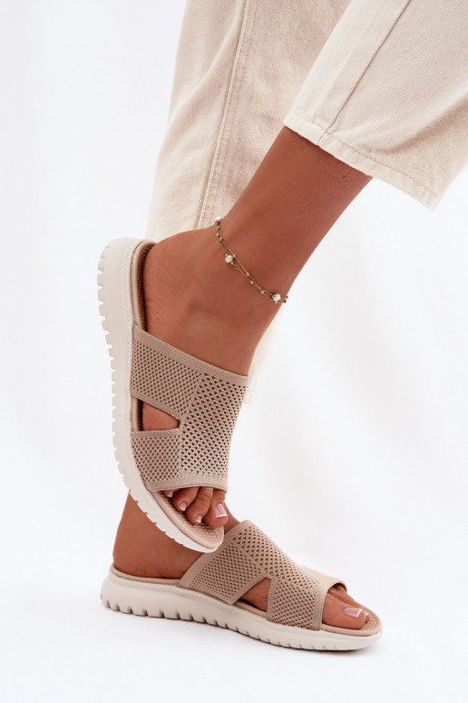 Dámske papuče Sergio Leone KL064 béžová