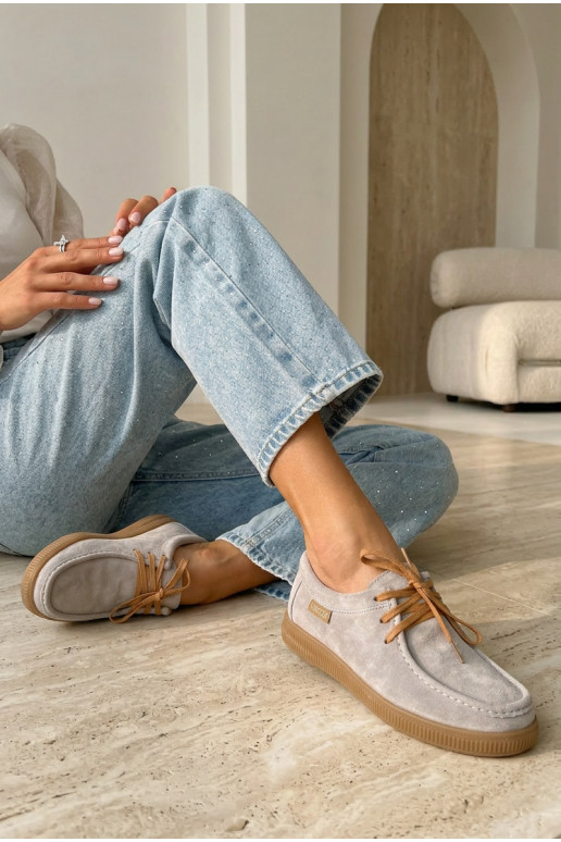 topánkyZapnutéturalnego zo semišuu Vinceza 95391 béžová