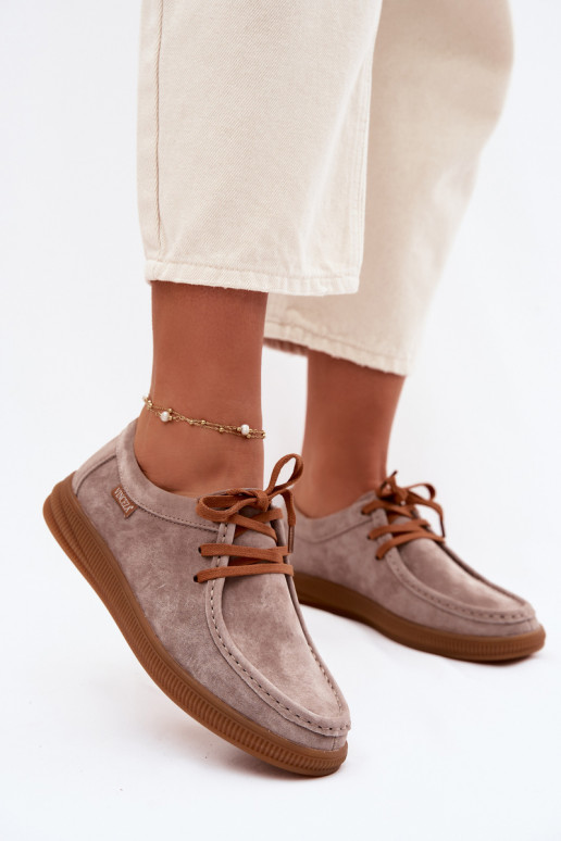 topánkyZapnutéturalnego zo semišuu Vinceza 95391 béžová