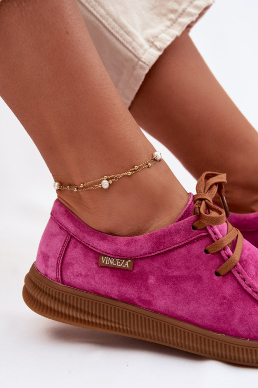 topánkyZapnutéturalnego zo semišuu Vinceza 95391 Ružová
