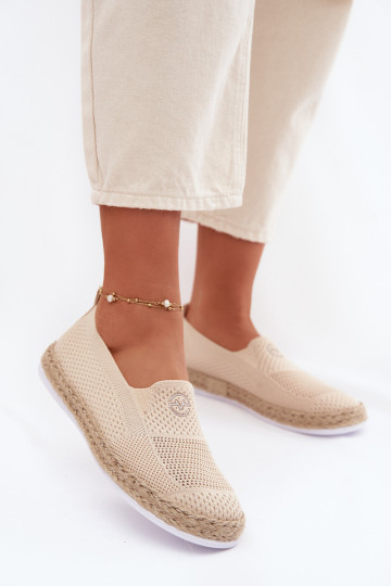 Espadrilky Vinceza 13659 pieskovej farby 2