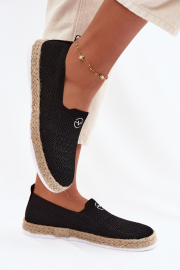 Espadrilky Vinceza 13659 čiernej farby