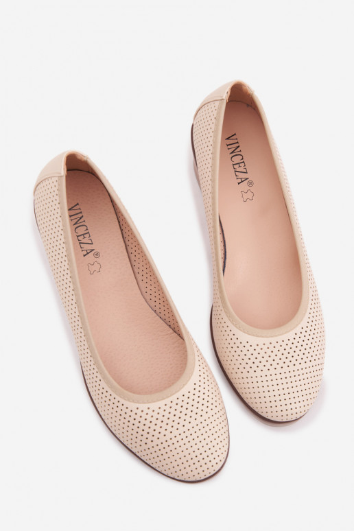 topánky Dámske s platformou Vinceza 58629 slonovina