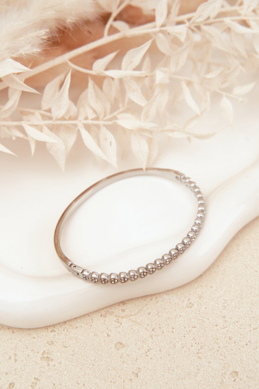 Náramok ŽenaMálýma zirkóny Stal NierdzeInna strieborná farba