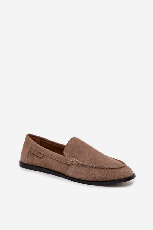 dámske mokasínyZapnutéturalnego zo semišuu Big Star TT274207 béžová