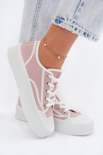 Bežná obuv s platformou Big Star TT274270 Ružová