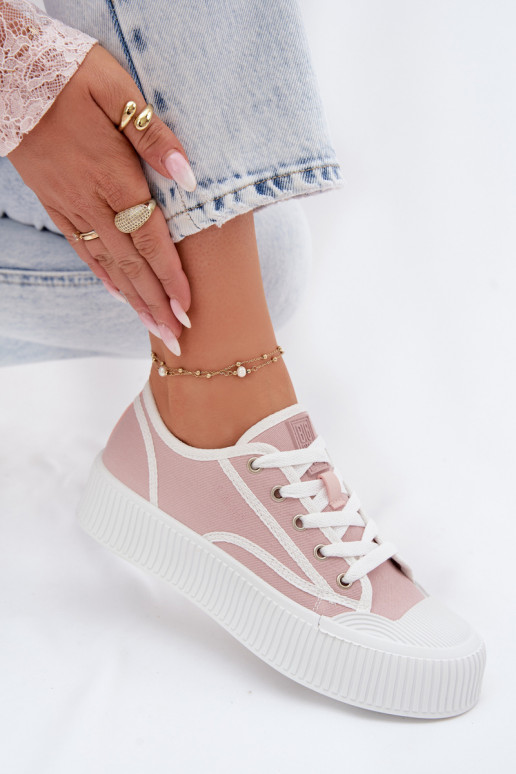 Bežná obuv s platformou Big Star TT274270 Ružová