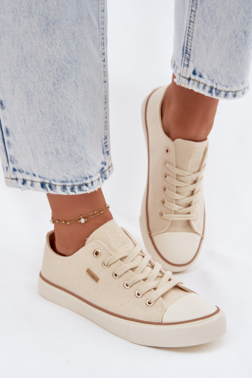 Nízke voľnočasové topánky Big Star TT274773 pieskovej farby