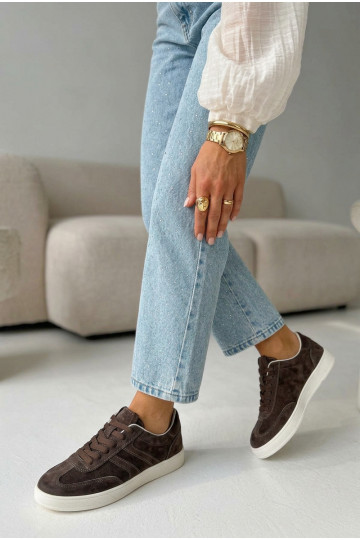 Tenisky model obuvi zo semišu Vinceza 95400 CzekoladoIne