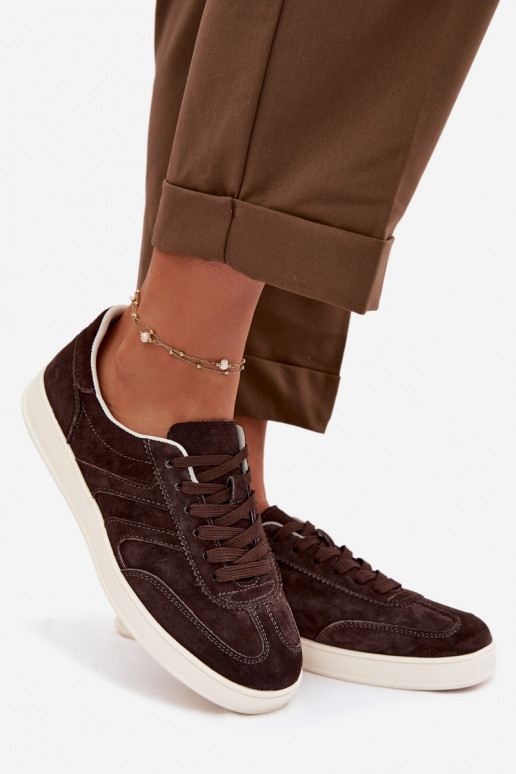 Tenisky model obuvi zo semišu Vinceza 95400 CzekoladoIne