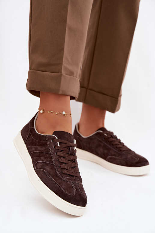 Tenisky model obuvi zo semišu Vinceza 95400 CzekoladoIne