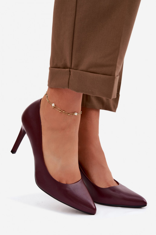 Eko Kožené štekle Sergio Leone 1339 bordová