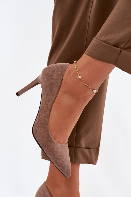 Eko Semišové topánky Sergio Leone 1339 Hnedá farba