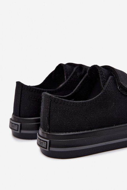 bežná obuv deti s lepiacimi spojkami Big Star TT374172 čierna