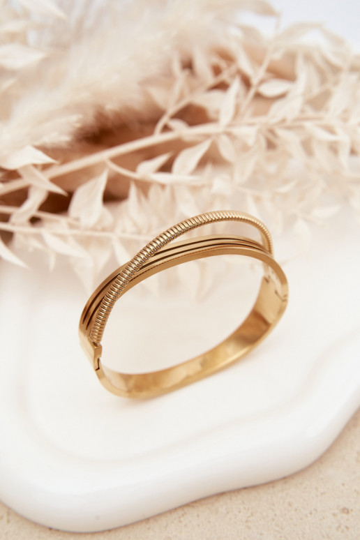 Žena Náramok z nerezovej ocele zlatej farby