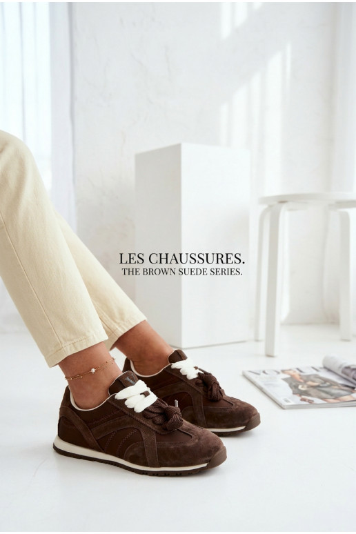 zo semišu Tenisky model obuvi Dámske Vinceza 86427 CzekoladoIne