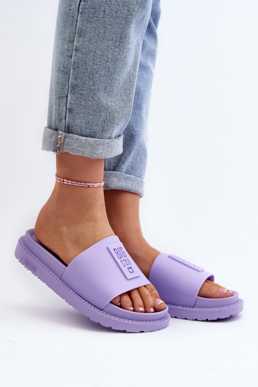 Dámske papuče Big Star LL274426 Fialová