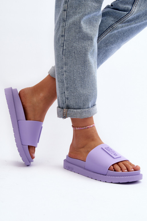 Dámske papuče Big Star LL274426 Fialová