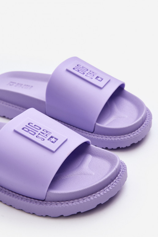 Dámske papuče Big Star LL274426 Fialová