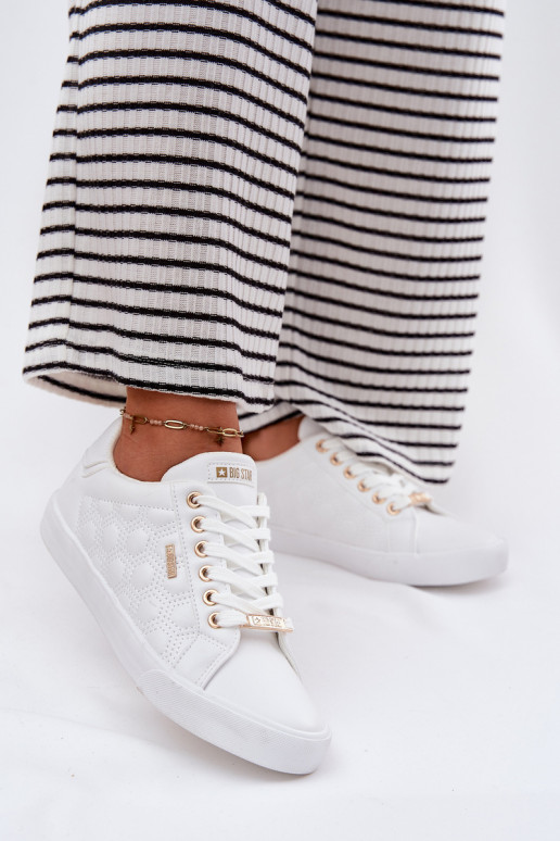 Bežná obuv z eko kože Big Star RR274322 biela farba