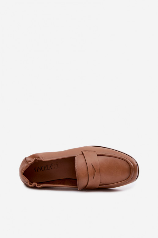 MokasínyZapnutéturalnej Skóry Vinceza 18121 Hnedá farba