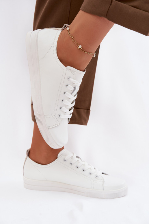 Kožené Bežná obuv Vinceza 79536 biela farba