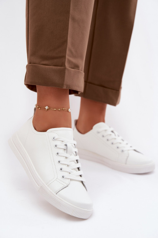 Kožené Bežná obuv Vinceza 79536 biela farba