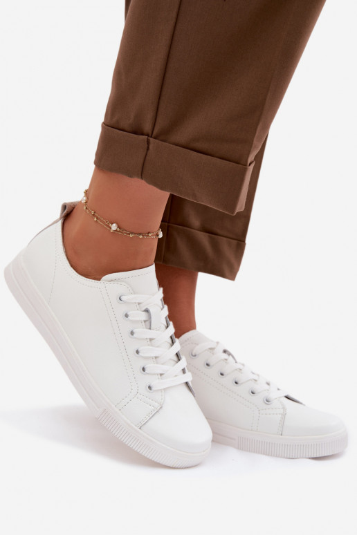 Kožené Bežná obuv Vinceza 79536 biela farba