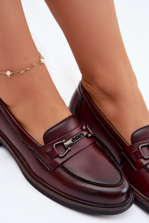 Kožené dámske mokasíny Vinceza 39983 Hnedá farba