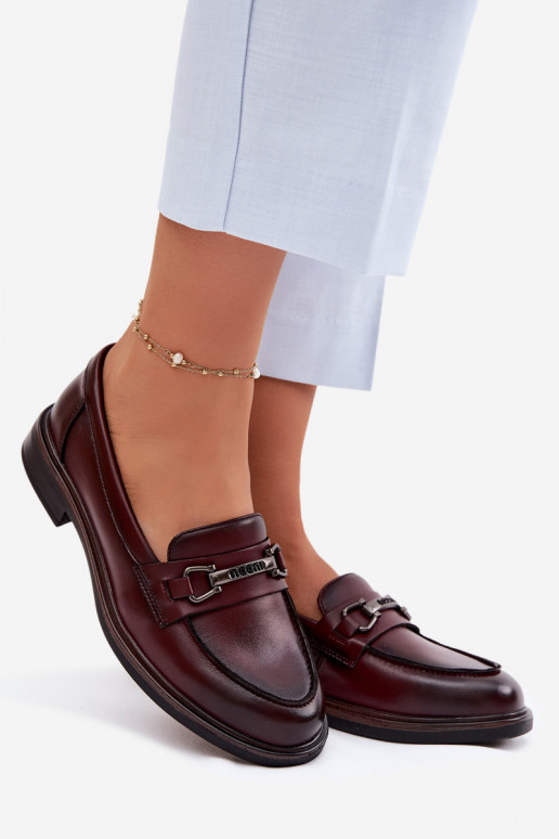 Kožené dámske mokasíny Vinceza 39983 Hnedá farba