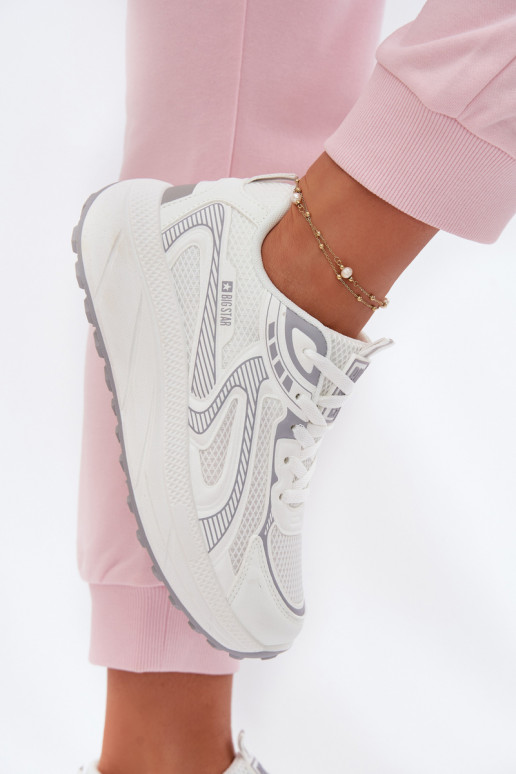 tenisky Tenisky model obuvi Dámske Big Star TT274325 HI-POLY SYSTEM biela farba