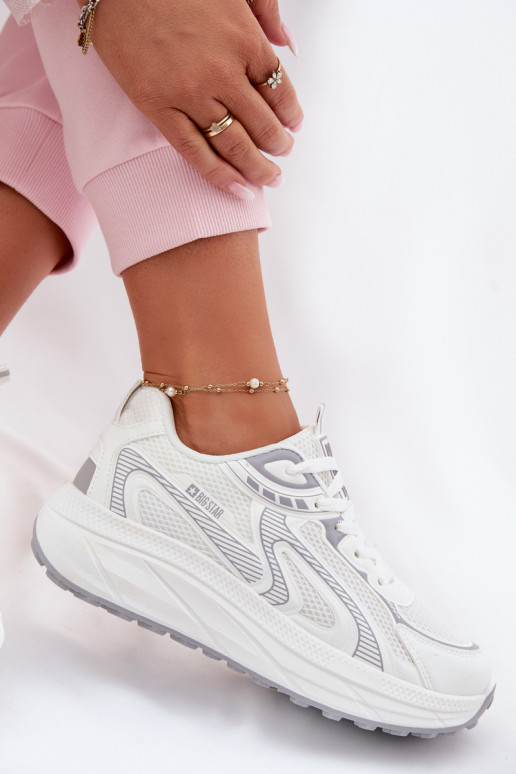 tenisky Tenisky model obuvi Dámske Big Star TT274325 HI-POLY SYSTEM biela farba