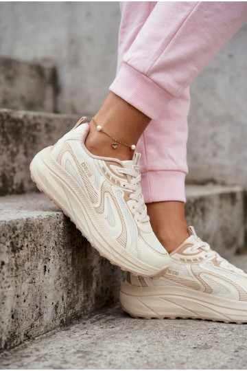 tenisky Tenisky model obuvi Dámske Big Star TT274326 HI-POLY SYSTEM béžová