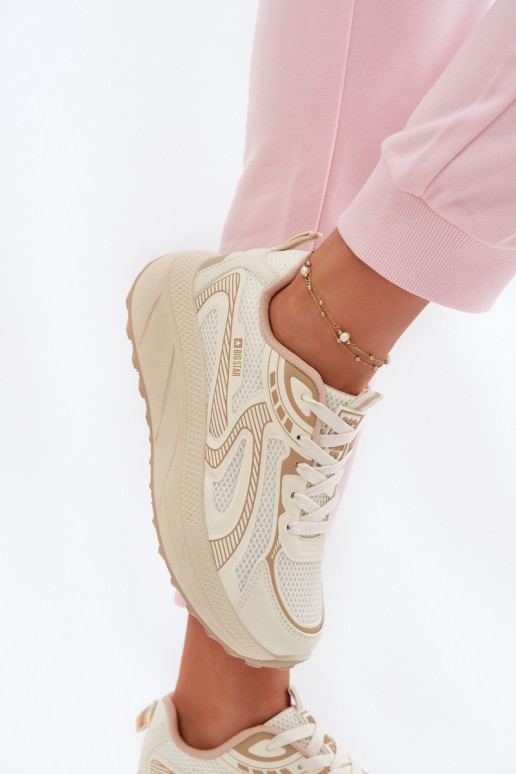 tenisky Tenisky model obuvi Dámske Big Star TT274326 HI-POLY SYSTEM béžová