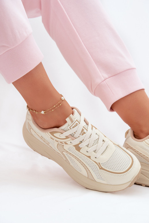 tenisky Tenisky model obuvi Dámske Big Star TT274326 HI-POLY SYSTEM béžová