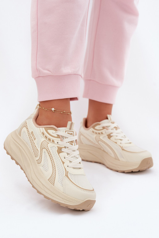 tenisky Tenisky model obuvi Dámske Big Star TT274326 HI-POLY SYSTEM béžová