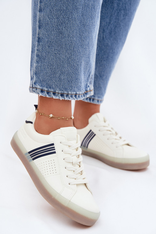 Eko Kožené Tenisky model obuvi Dámske Big Star TT274306 biela farba