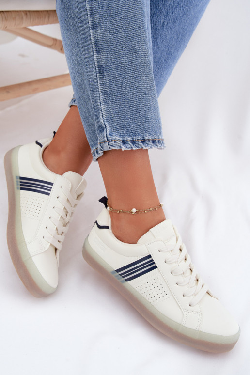 Eko Kožené Tenisky model obuvi Dámske Big Star TT274306 biela farba