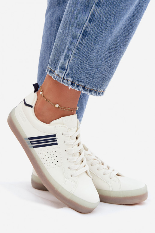 Eko Kožené Tenisky model obuvi Dámske Big Star TT274306 biela farba