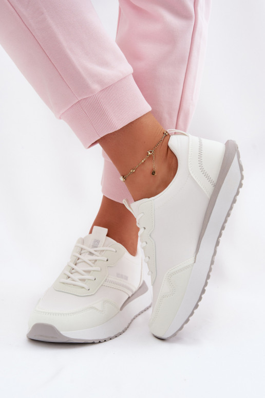 Tenisky model obuvi Dámske s platformou Big Star TT274279 biela farba