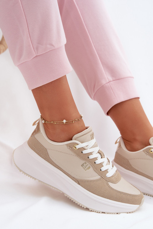 Tenisky model obuvi Dámske s platformou GAP PENELOPE GPIN6155300049 béžová