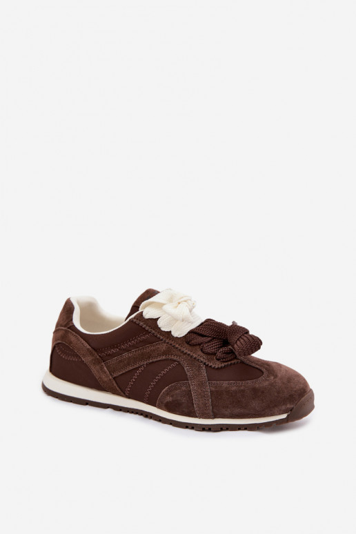 zo semišu Tenisky model obuvi Dámske Vinceza 86427 CzekoladoIne