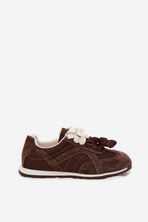 zo semišu Tenisky model obuvi Dámske Vinceza 86427 CzekoladoIne