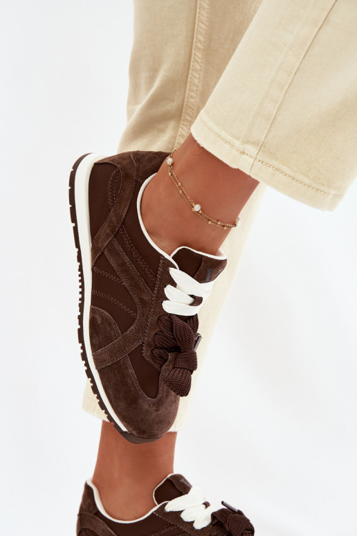 zo semišu Tenisky model obuvi Dámske Vinceza 86427 CzekoladoIne