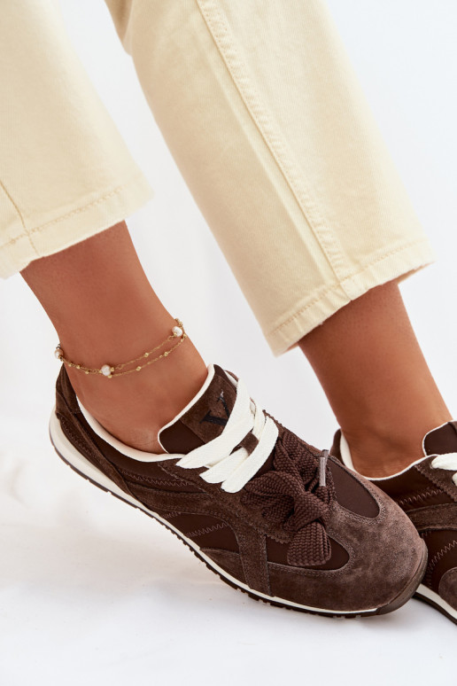 zo semišu Tenisky model obuvi Dámske Vinceza 86427 CzekoladoIne