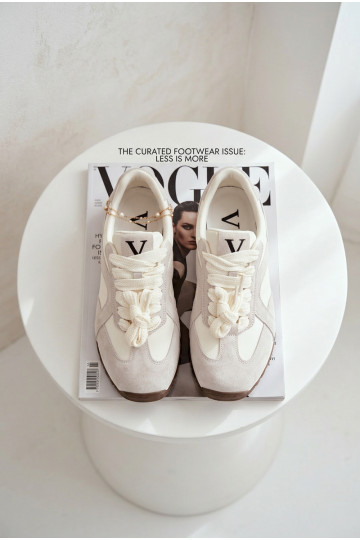 zo semišu Tenisky model obuvi Dámske Vinceza 86427 sivá