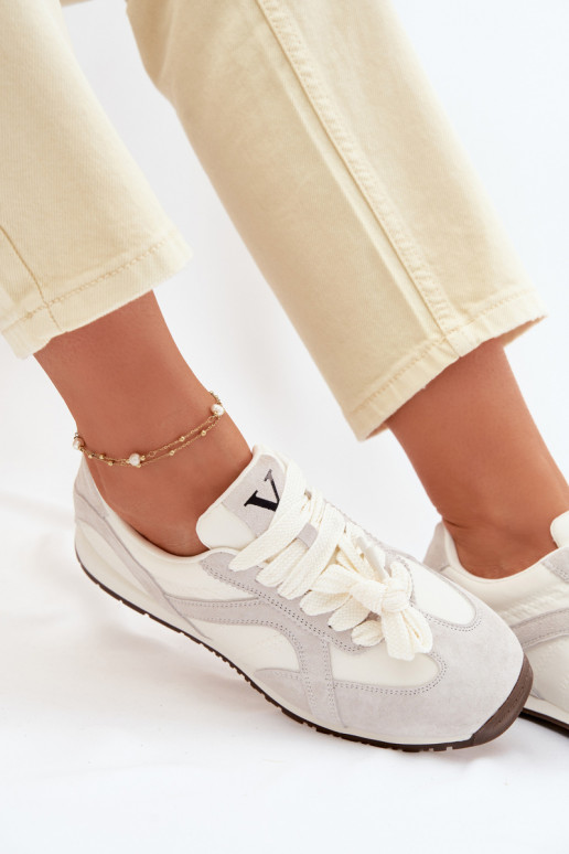 zo semišu Tenisky model obuvi Dámske Vinceza 86427 sivá