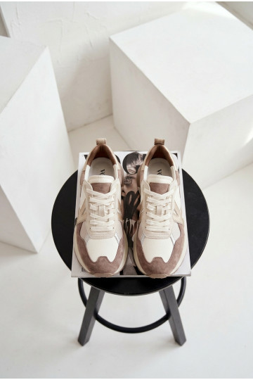 zo semišu Tenisky model obuvi Dámske Kobbo 66954 béžová