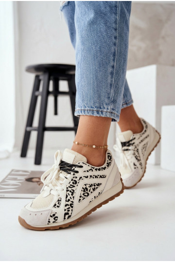 Kožené zo semišu Tenisky model obuvi Dámske Big Star TT274548 biela farba 2